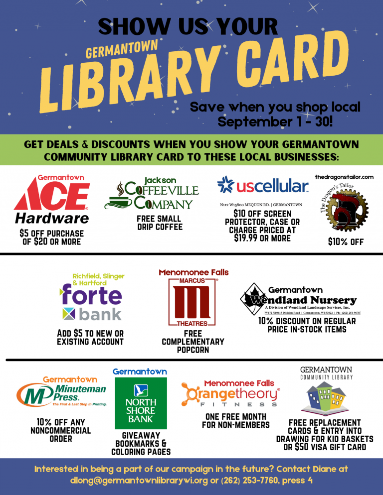 Germantown Community Library Your place to learn, share, and grow in